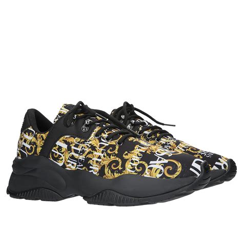 Versace Jeans Couture Sneakers Black + Gold 